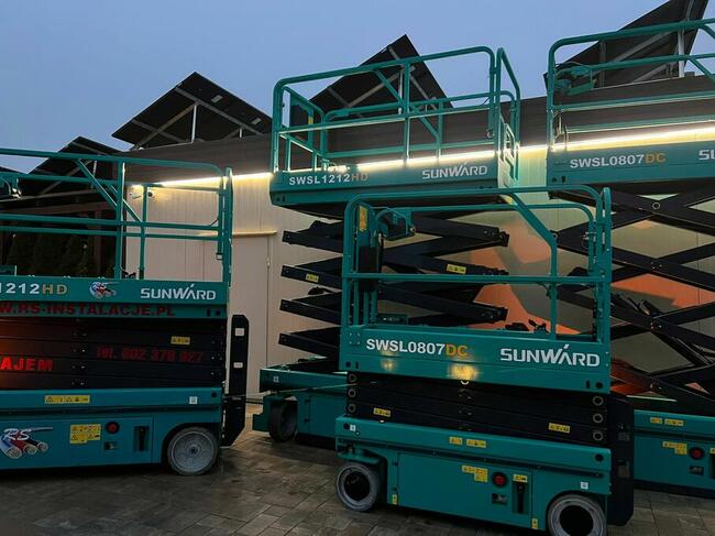 Podnośniki, zwyżki Nożycowe POZNAŃ - wynajem