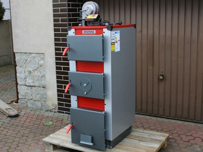 Nowy kocioł piec na drewno węgiel 30KW >250m2 Pleszew Kotły