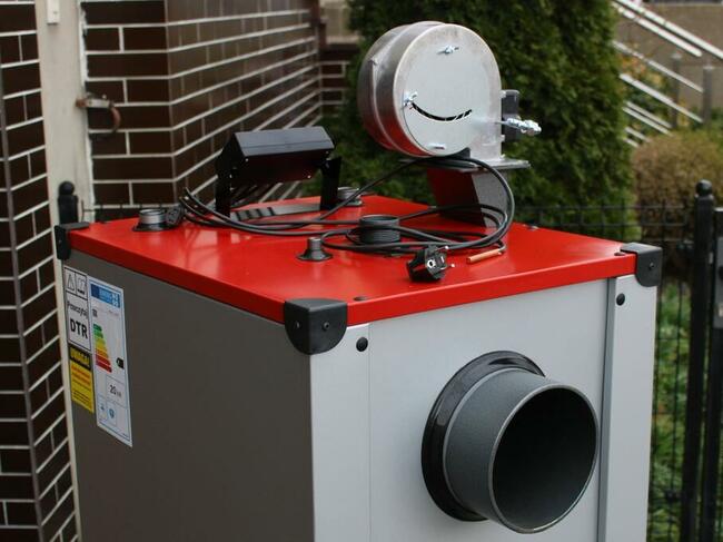 Nowy kocioł piec na drewno węgiel 30KW >250m2 Pleszew Kotły