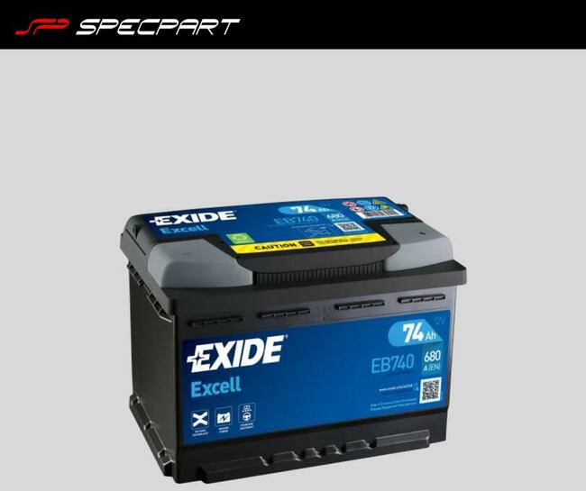 Akumulator 74Ah 680A Exide Excell