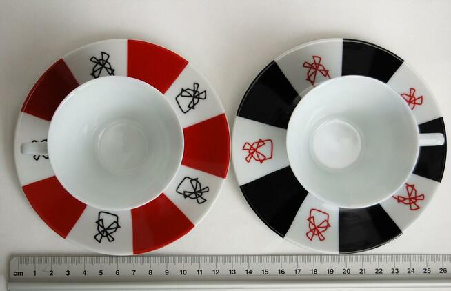 Filiżanki espresso Moulin Rouge, porcelana Limoges