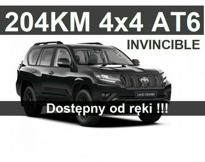 Toyota Land Cruiser 204KM Automat 4x4 Invincible   Dostępny od ręki  4028zł