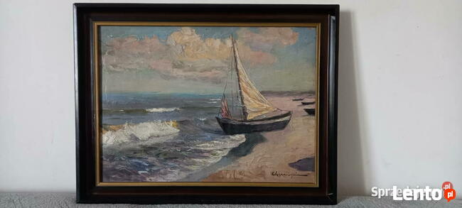 Obraz olejny M. Wyszkowski - marina.