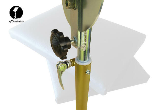 Podnóżek do tatuażu – regulowany (podwójny H2) Lśniące złoto