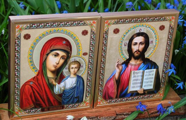 Ikona Matka Boża Kazańska, Jezus Chrystus Pantokrator