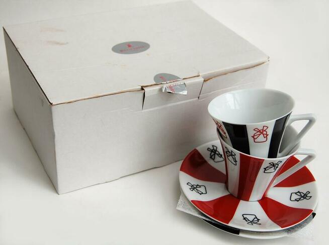 Filiżanki espresso Moulin Rouge, porcelana Limoges