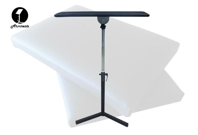 Podłokietnik do tatuażu (czarny), większa poduszka 60×30 cm