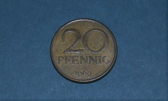 20 Pfenning 1969r Moneta Starocia