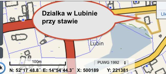 Dzialka w Lubinie