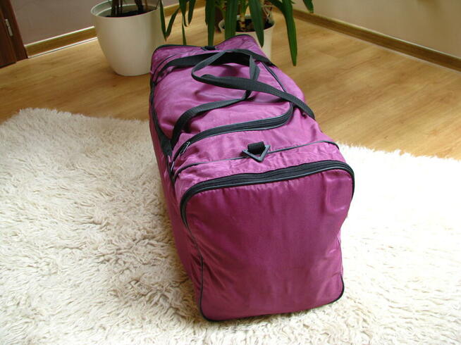 Duża, mocna torba turystyczno-sportowa 3-komorowa