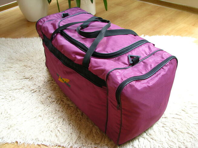 Duża, mocna torba turystyczno-sportowa 3-komorowa