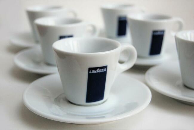 Komplet 6 filiżanek do espresso Lavazza, porcelana dAncap