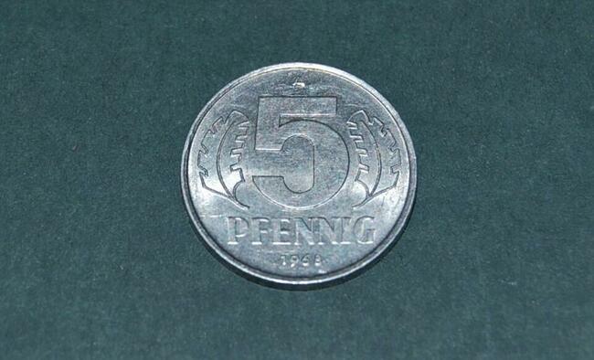 5 Pfenning 1968r Moneta Starocia