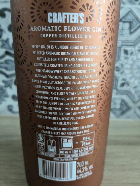 Gin Crafters 0,7l -PUSTA-kolekcjonerska-real foto