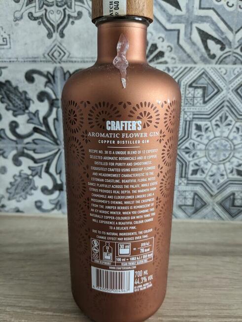 Gin Crafters 0,7l -PUSTA-kolekcjonerska-real foto