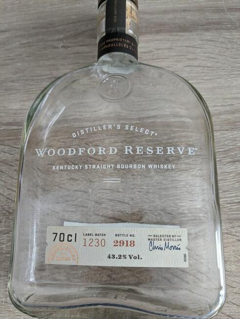 Woodford Reserve 0,7l -PUSTA-kolekcjonerska- real foto