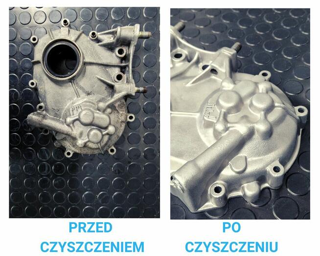Szkiełkowanie na mokro- Aquablasting. Odnawianie części.