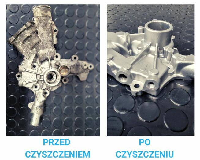 Szkiełkowanie na mokro- Aquablasting. Odnawianie części.