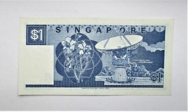 One Dollar 1 $ Dolar Singapur NOWY UNC STAN BANKOWY