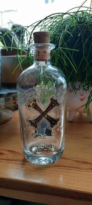 Butelka 0.7L rum Bumbu-24cm PUSTA Kolekcjonerska