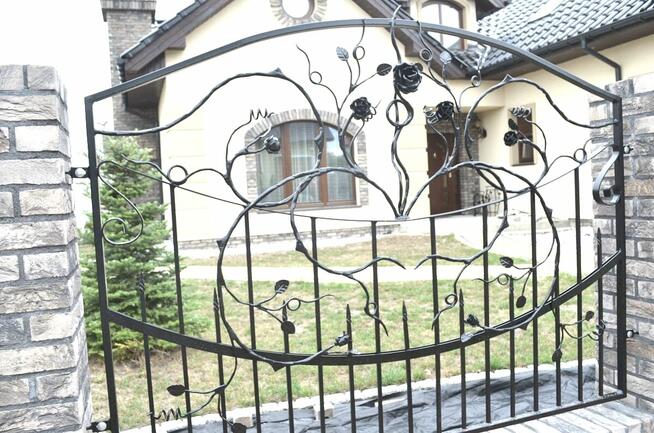 balustrada schodowa , kowalstwo , brama kuta, bramka, ogrodze