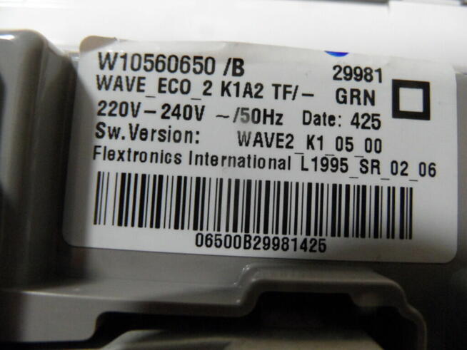 programator pralki whirlpool AWOC61203SL 10560650B