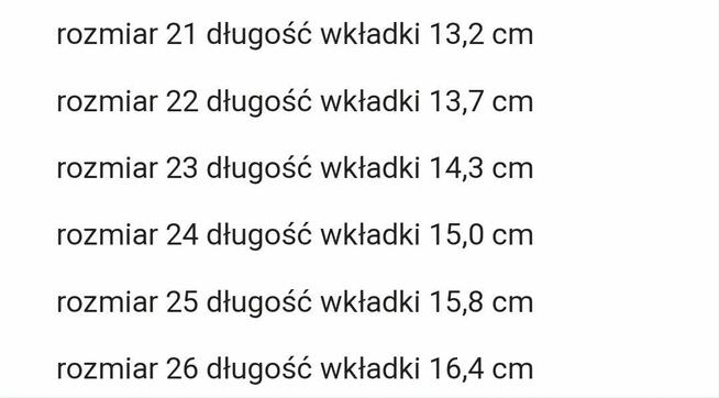 Rozmiary od 21 do 26 skórzane Nowe paragon OBUWIE KOSAKOWO