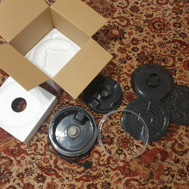 Parowar renomowanej firmy Tefal komplet sklepowy