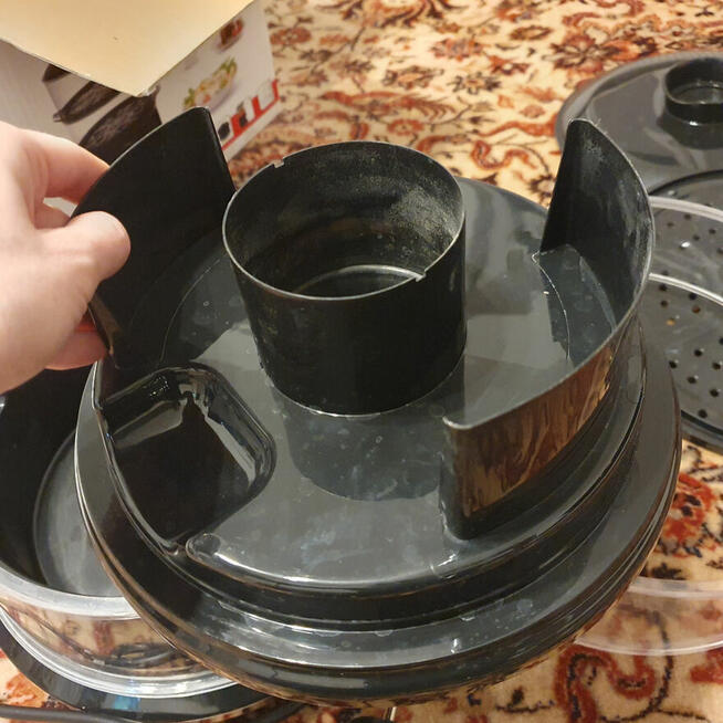 Parowar renomowanej firmy Tefal komplet sklepowy