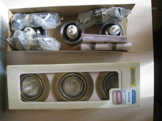 Lampy halogenowe sufitowe 230V 3x50W Philips Massive