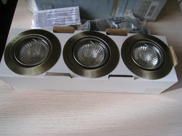 Lampy halogenowe sufitowe 230V 3x50W Philips Massive