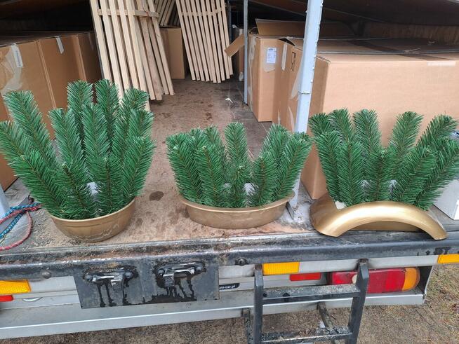 podkłady sztuczne wiązanki misy zalewane cemenciaki