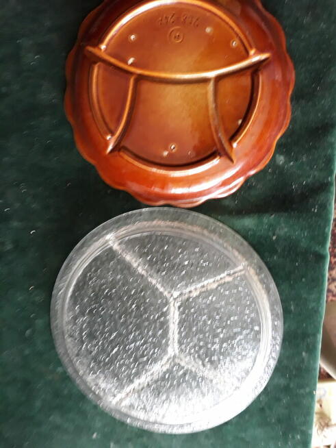 talerze (podzielnik) szklo i kamionka