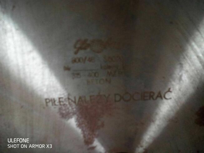 Piła diamentowa fi 600/800 do cięcia GRANITU ,Cegły, Betonu