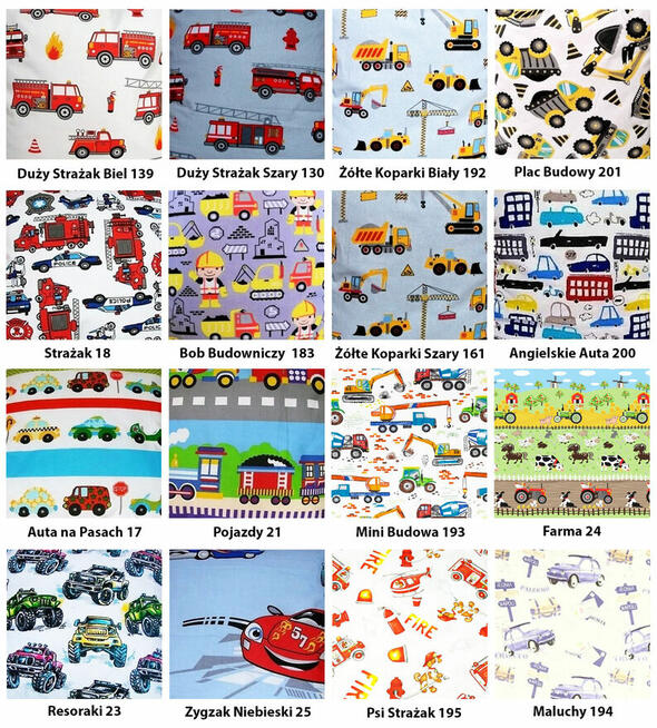 Poszewka 40x60 100% jasiek naturalna BAWEŁNA Wybór Wzoru