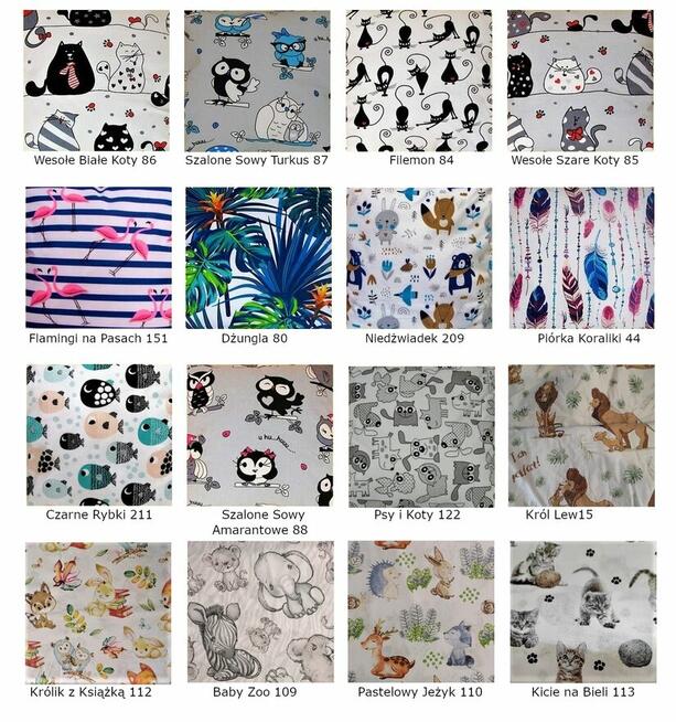 ŚPIWOREK NA ZAMKI 4el 80x220 do przedszkola żłobka WYBÓR