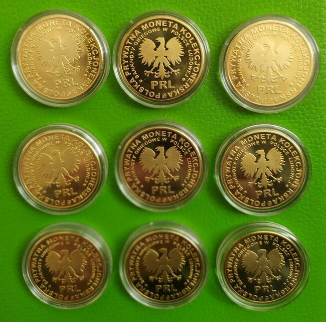 Moneta z Banknotem PRL 100 200 , 5000 , 1000 Miedź PLATYNOWA