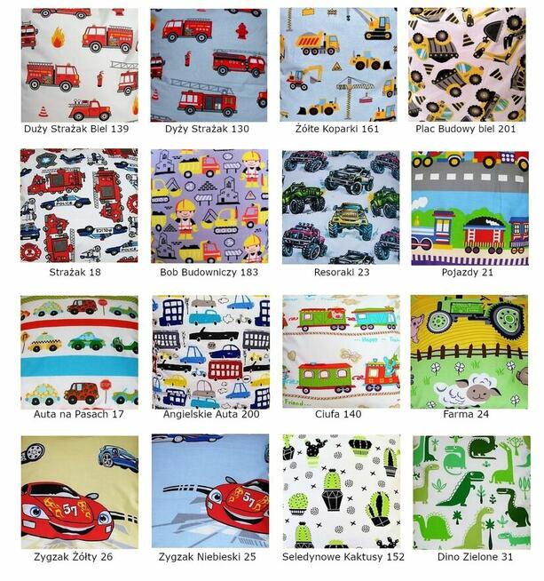 ŚPIWOREK NA ZAMKI 4el 80x140 do przedszkola żłobka WYBÓR