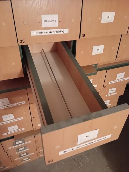 Szafa katalogowa-biblioteczna