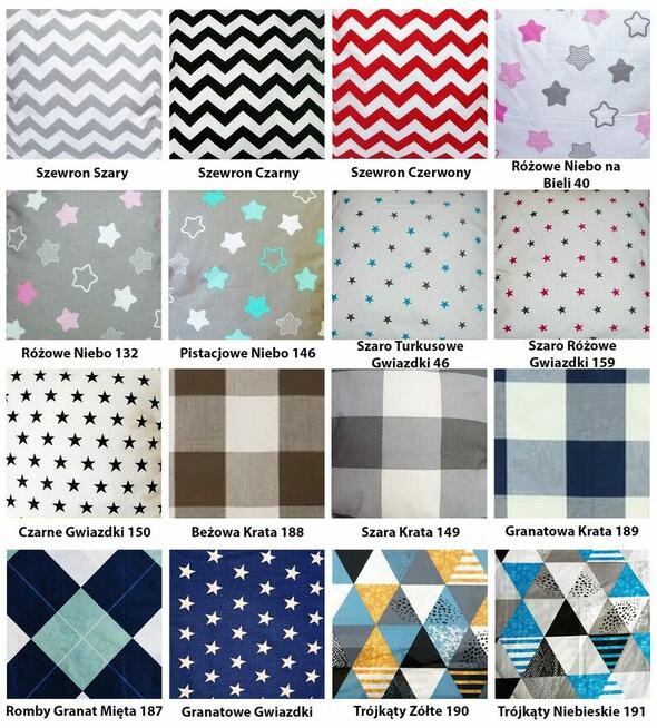 Poszewka 50x50 100% jasiek naturalna BAWEŁNA Wybór Wzoru