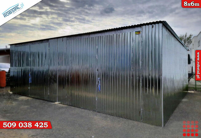 Garaż Ocynkowany 8x6m