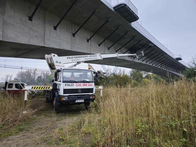 Usługi Podnośnik koszowy 20,22,25,30,35,42m Wynajem Zwyżka