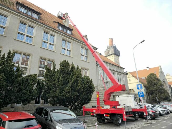 Usługi Podnośnik koszowy 20,22,25,30,35,42m Wynajem Zwyżka