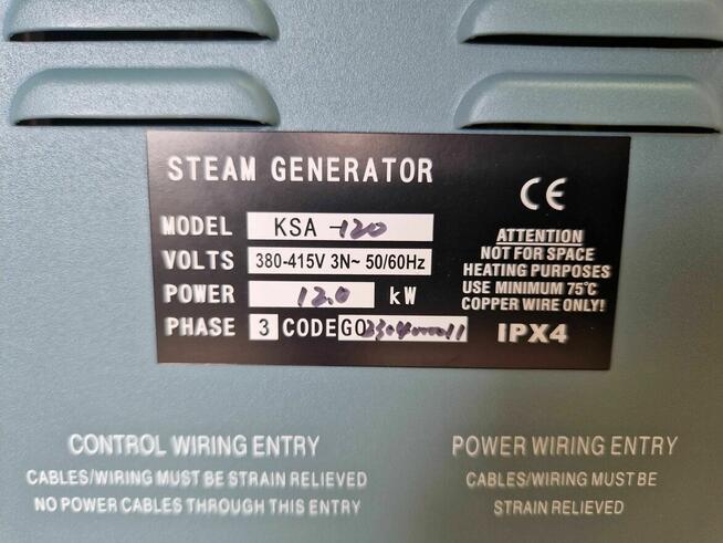 Generator pary 12 kW Sauna Parowa 400 W