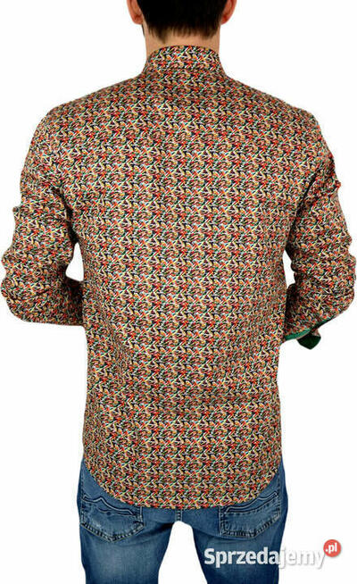 DANIEL BESSI Koszula Męska Fb033 Kolorowa Wesoła różne rozm.