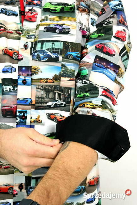 DANIEL BESSI Koszula Męska Fb028 Super AUTA, Samochody L 41