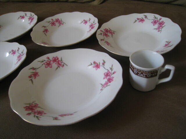 Talerze głębokie porcelanowe lata 80-te XX wieku