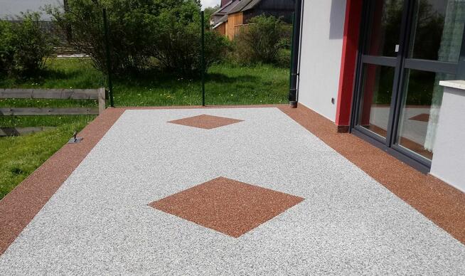 żywica Micronfloor kamienny dywan na balkon , taras