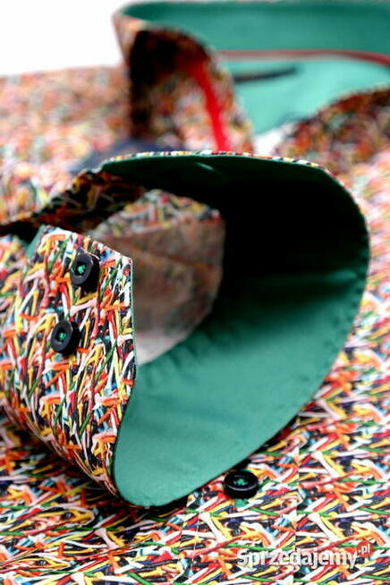 DANIEL BESSI Koszula Męska Fb033 Kolorowa Wesoła różne rozm.