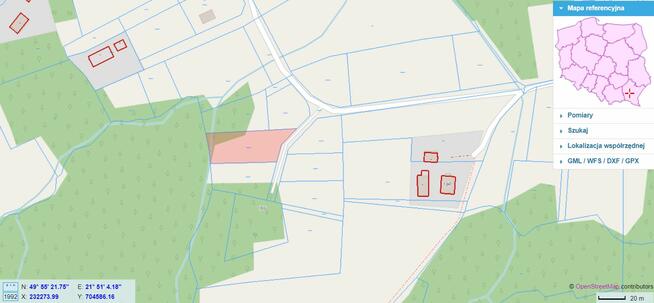 Wyżne/gm. Czudec - Działka 13,5a +2a udziału w drodze